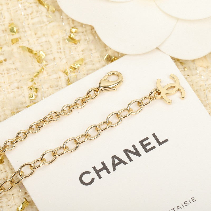 18K  Chanel Script Necklace