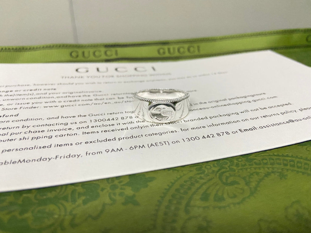Double Gucci Interlocking Gucci Wide Ring