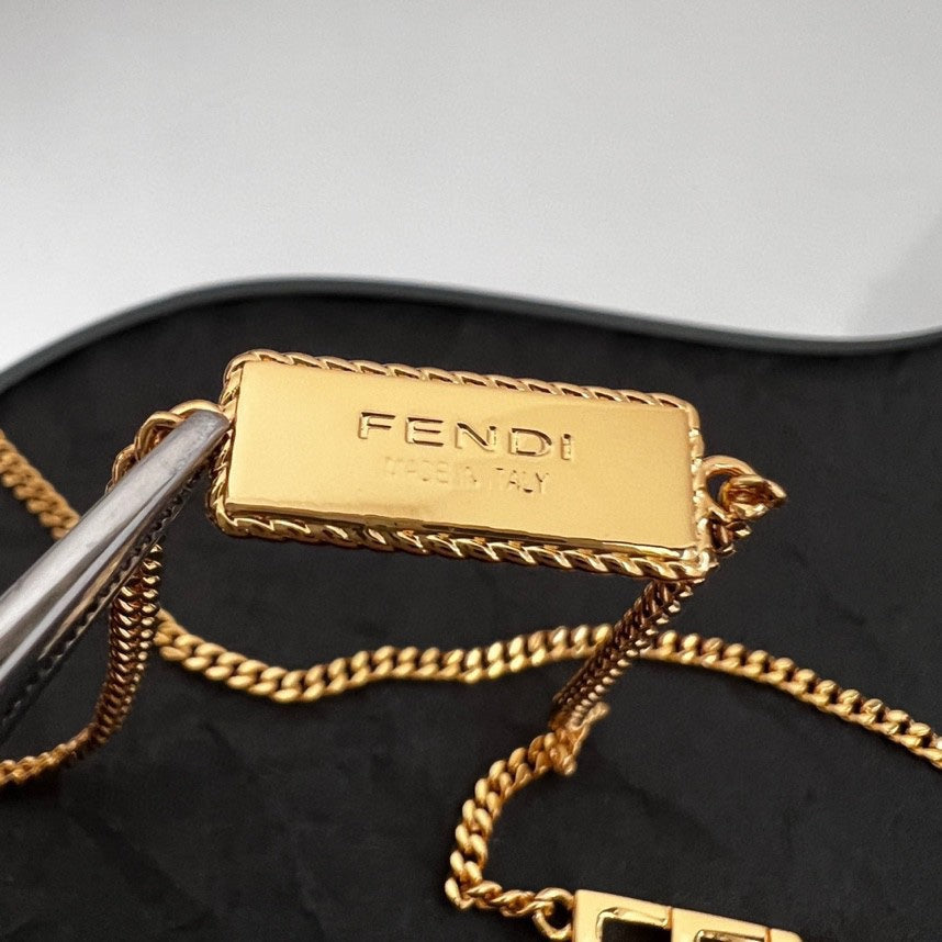 18K Fendi Script Necklace