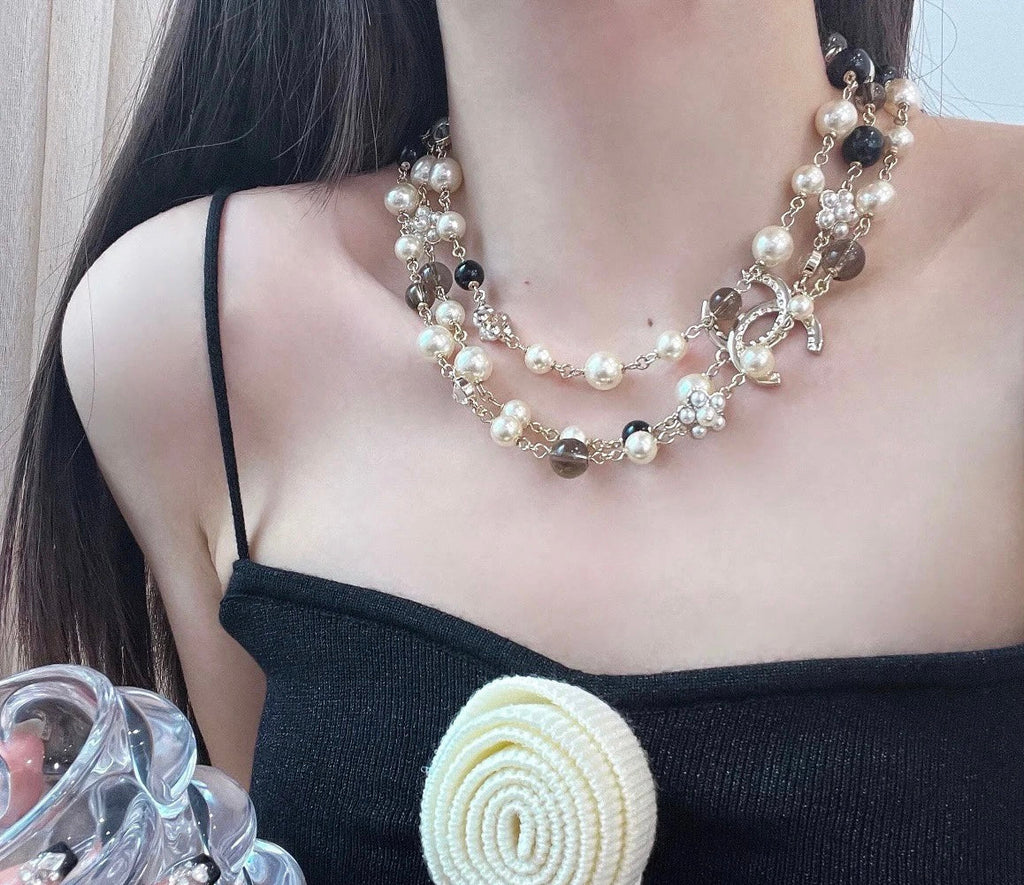 18K  Chanel 24B Long Pearls Necklace